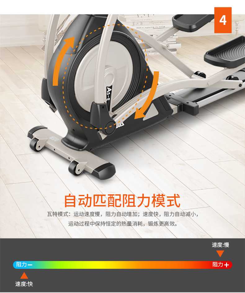家用椭圆机SH-B5101E-广西快盈VIII体育健身器材有限公司